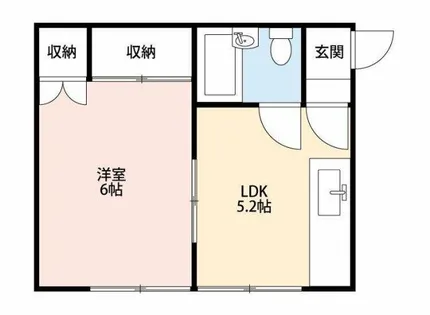 勝栄マンション【3号室】の間取り
