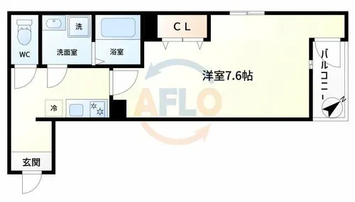 REGIES塚本【2階】の間取り