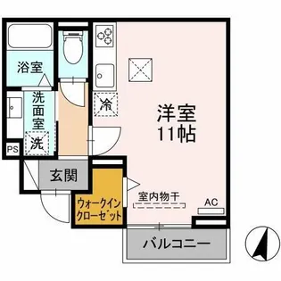 岳 GAKU 【101号室】の間取り