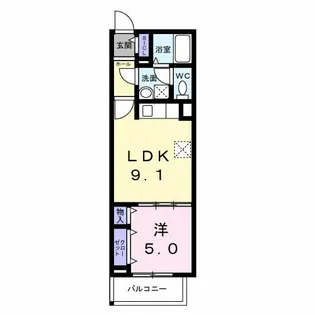 ヒカルサ尼崎栗山町【2階】の間取り