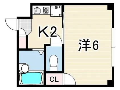 峰住吉ハイツ【2階】の間取り