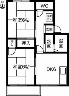 ニュータウンビュー【202号室】の間取り