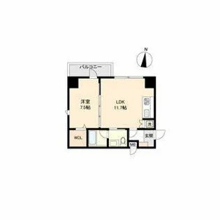 パークフラッツ新栄【9階】の間取り