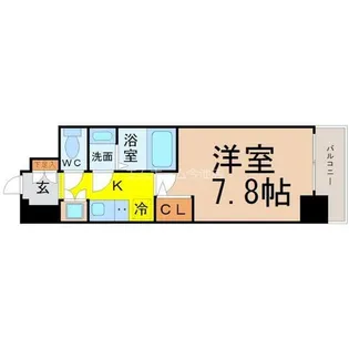 S-RESIDENCE志賀本通【5階】の間取り