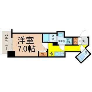 エスリード新栄テセラ【4階】の間取り
