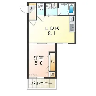 エルグランド【1階】の間取り