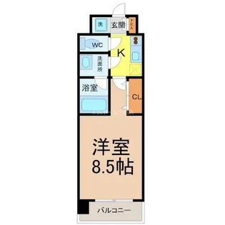 ルクレ新栄レジデンス【2階】の間取り