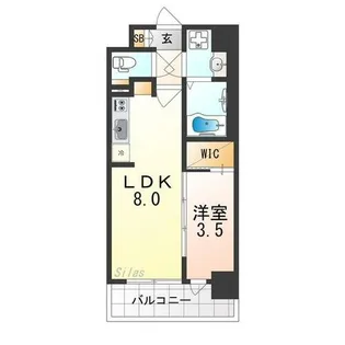 Alivis堺浜寺【10階】の間取り