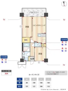 アンピールメゾン姪浜駅南【202号室】の間取り
