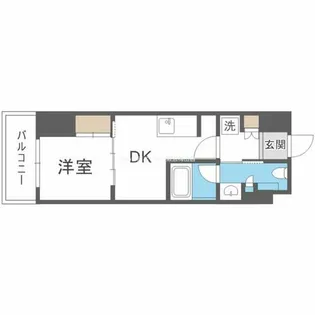 ザ・パークハビオ同心プレイス【9階】の間取り