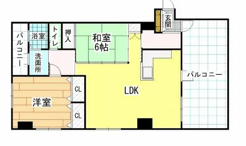 ブリッジサイド43【11階】の間取り