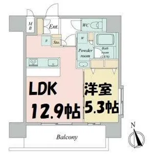 スプランディッド大須門前町【10階】の間取り