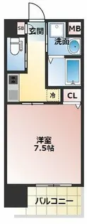 LIVIAZ NAMBA KRASS【2階】の間取り