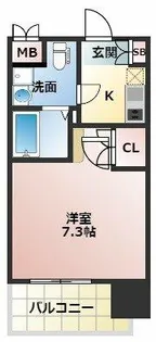 アスリート江坂Ⅱ番館【9階】の間取り