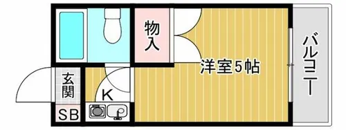 メゾンドファーム【4階】の間取り