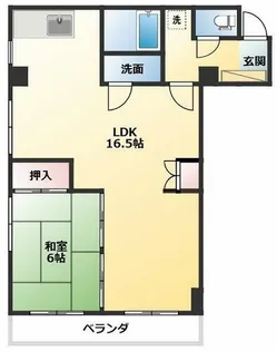 ライフ21【506号室】の間取り