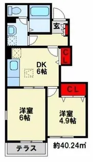 STEP Ⅲ【103号室】の間取り