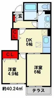 STEP Ⅸ【102号室】の間取り