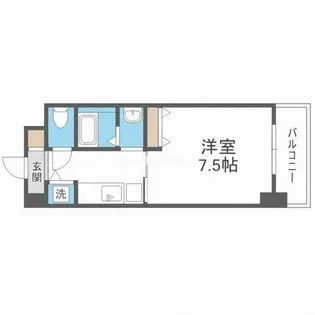 KDXレジデンス難波【3階】の間取り