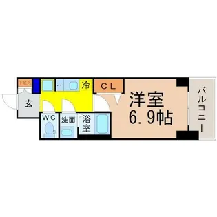 プレサンスTHE久屋大通レジェンド【13階】の間取り