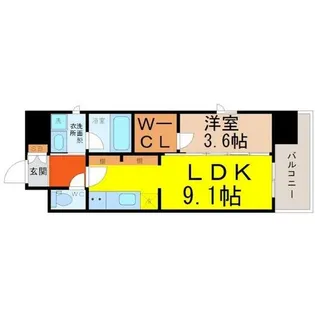 エルスタンザ葵【4階】の間取り