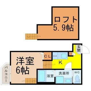 ハーモニーテラス千種【1階】の間取り