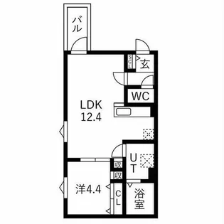 DEVELD西又兵ヱ【1階】の間取り