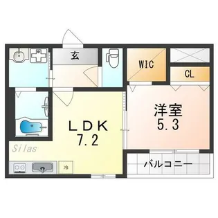 大阪府高石市千代田1丁目【アパート】の間取り