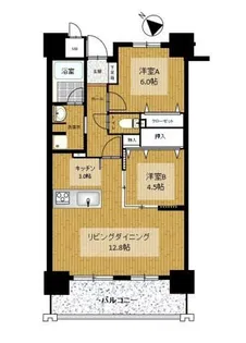 アンピールメゾン雑餉隈【502号室】の間取り