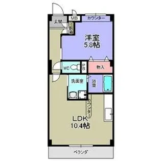HAST堀田【2階】の間取り