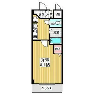 PLAGE HIMURO【4階】の間取り