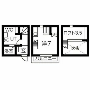 Rino-Che豊田本町【1階】の間取り