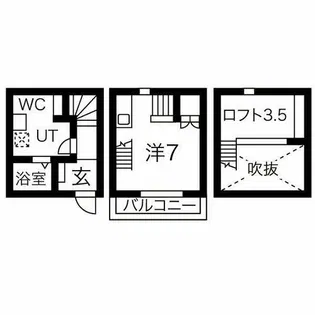 Rino-Che豊田本町【1階】の間取り