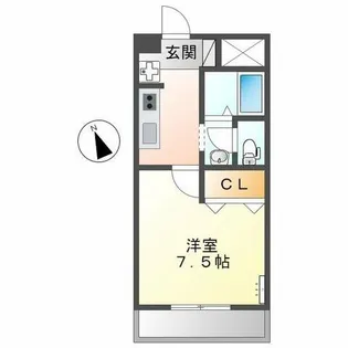 グローリィ・ヒルズ【1階】の間取り
