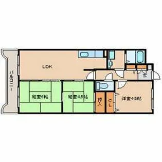 ウィンドフォール武庫之荘【4階】の間取り