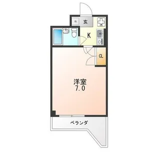 サンハイツ大新【3階】の間取り