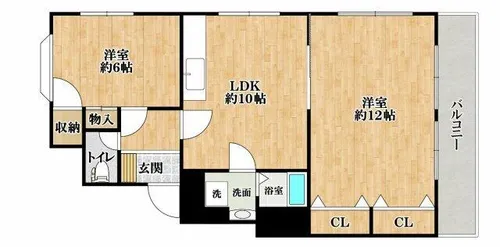 峰塚マンション【3階】の間取り