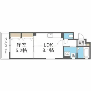 ラモーナ北条Ⅲ【1階】の間取り