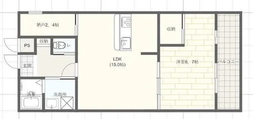 メゾンコンフォール【2階】の間取り