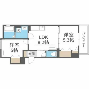 ピレーネ北条Ⅲ【3階】の間取り