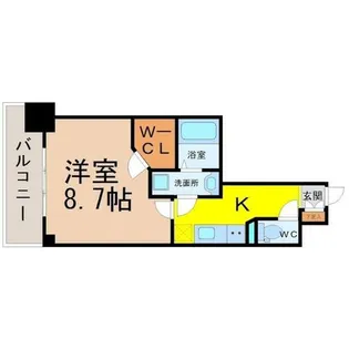 プレサンス栄ライズ【5階】の間取り