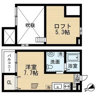 Amolir(アモリール)【1階】の間取り