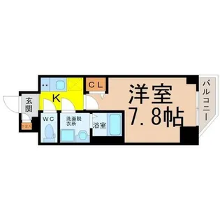 エスリード新栄デュオ【5階】の間取り