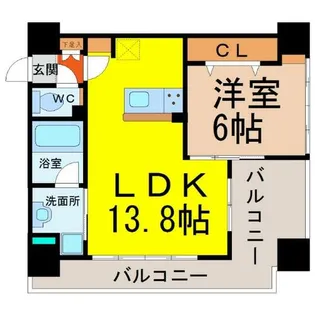 PerteKanayama(ペルテ金山)【4階】の間取り