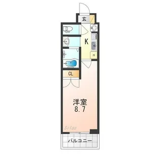 マインズ・コム四条大宮【5階】の間取り