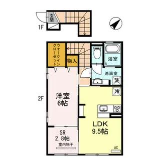 La maison ひじりの丘【2階】の間取り