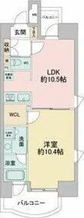 さくらHills名駅NORTH【6階】の間取り
