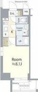 エスリード名古屋東別院【8階】の間取り