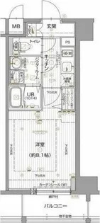 エスリード名古屋東別院【6階】の間取り