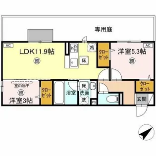 M・K・K 高峰町【1階】の間取り